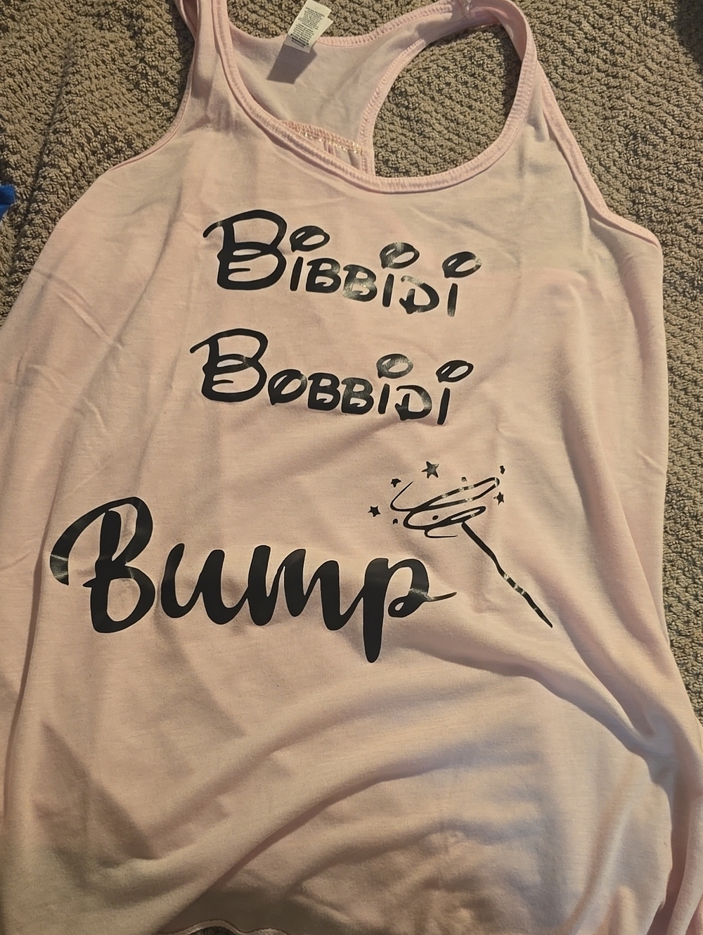 Bibbidi Bobbidi Bump Pink Tank Top